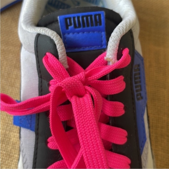 Puma FUTURE RIDER PLAY ON White Gray/Violet 373792-07 Neon Pink Size 7.5 - Picture 8 of 16